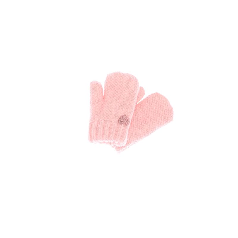 Fashion, accesorii si bijuterii - Copii - Accesorii copii - Manusi copii - Manusi copii, de iarna, din acril si lana, ButicCochet, cu inimioara, fara degete, One size, Roz pal - MC12 - Infinity.ro