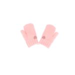 Fashion, accesorii si bijuterii - Copii - Accesorii copii - Manusi copii - Manusi copii, de iarna, din acril si lana, ButicCochet, cu inimioara, fara degete, One size, Roz pal - MC12 - Infinity.ro