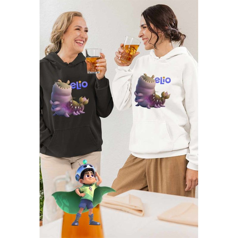 Fashion, accesorii si bijuterii - Femei - Imbracaminte femei - Hanorace femei - Hanorac Femei Elio Alien Glordon, alb, marime 2XL - Infinity.ro