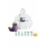 Fashion, accesorii si bijuterii - Femei - Imbracaminte femei - Hanorace femei - Hanorac Femei Elio Alien Glordon, alb, marime 2XL - Infinity.ro