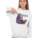 Fashion, accesorii si bijuterii - Femei - Imbracaminte femei - Hanorace femei - Hanorac Femei Elio Alien Glordon, alb, marime 2XL - Infinity.ro