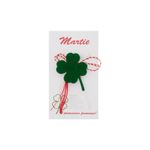 Market - Cadouri - Martisoare - Martisor Brosa, Buticcochet, trifoi cu patru foi, din fetru, verde - MR491 - Infinity.ro