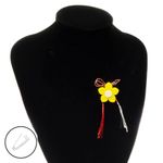 Market - Cadouri - Martisoare - Martisor Brosa, Buticcochet, Narcisa, din fetru, Galben cu alb - MR495 - Infinity.ro