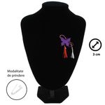 Market - Cadouri - Martisoare - Martisor Brosa, Buticcochet, fluturas, din fetru, 3 cm, Mov - MR531 - Infinity.ro