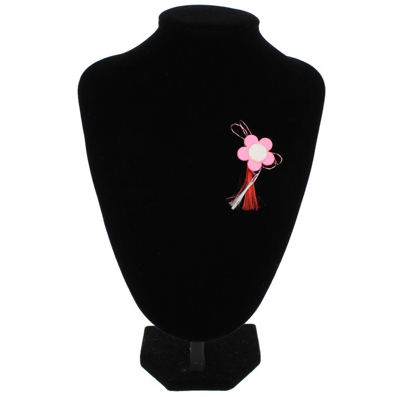 Market - Cadouri - Martisoare - Martisor Brosa, Buticcochet, floare, din fetru, 3 cm, Roz - MR532 - Infinity.ro
