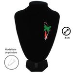 Market - Cadouri - Martisoare - Martisor Brosa, Buticcochet, fluturas, din fetru, 3 cm, Verde - MR530 - Infinity.ro