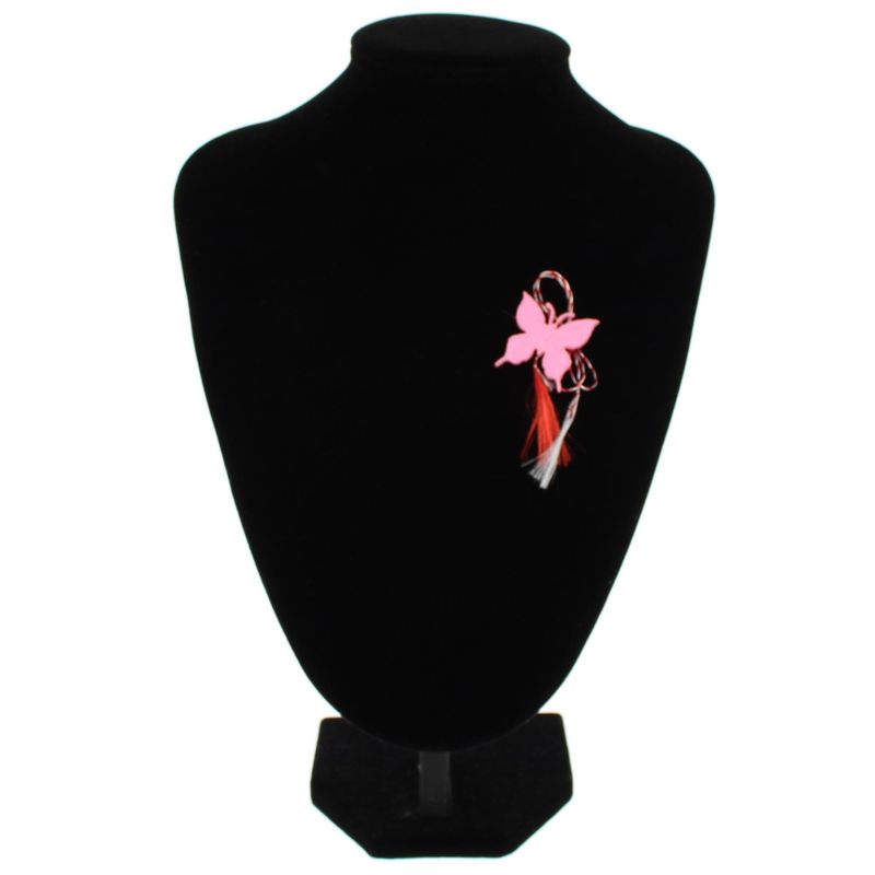 Market - Cadouri - Martisoare - Martisor Brosa, Buticcochet, fluturas, din fetru, 3 cm, Roz - MR529 - Infinity.ro