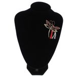 Market - Cadouri - Martisoare - Martisor Brosa, Buticcochet, din metal, Libelula, 6x5 cm, Rosu - MR564 - Infinity.ro