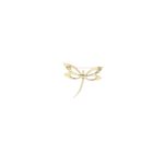 Market - Cadouri - Martisoare - Martisor Brosa, Buticcochet, din metal, Libelula, 6x5 cm, Rosu - MR564 - Infinity.ro