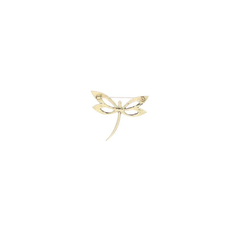 Market - Cadouri - Martisoare - Martisor Brosa, Buticcochet, din metal, Libelula, 6x5 cm, Rosu - MR564 - Infinity.ro