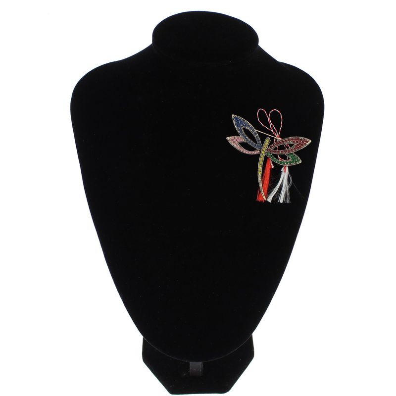 Market - Cadouri - Martisoare - Martisor Brosa, Buticcochet, din metal, Libelula, 6x5 cm, Multicolor - MR566 - Infinity.ro