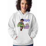 Fashion, accesorii si bijuterii - Femei - Imbracaminte femei - Hanorace femei - Hanorac Femei Elio Glordon, alb, marime 2XL - Infinity.ro