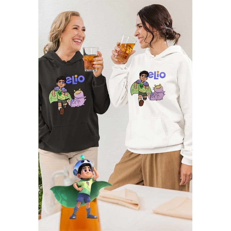 Fashion, accesorii si bijuterii - Femei - Imbracaminte femei - Hanorace femei - Hanorac Femei Elio Glordon, alb, marime 2XL - Infinity.ro