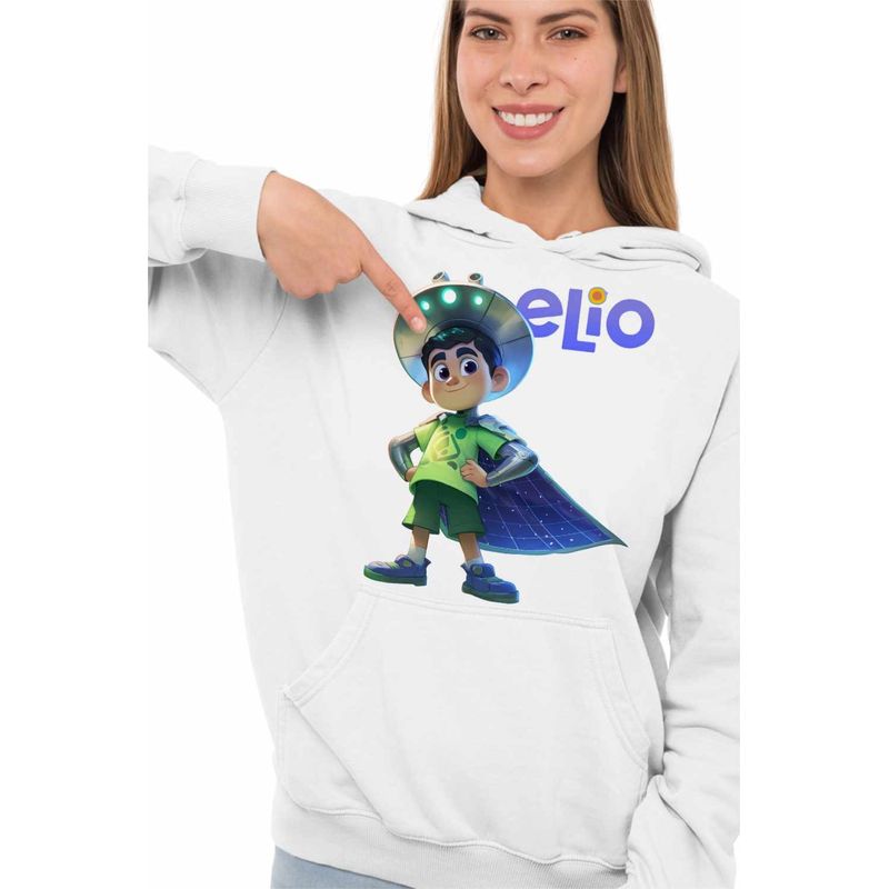 Fashion, accesorii si bijuterii - Femei - Imbracaminte femei - Hanorace femei - Hanorac Femei Elio Space Explorer, alb, marime 2XL - Infinity.ro