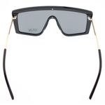 Fashion, accesorii si bijuterii - Femei - Accesorii femei - Ochelari de soare femei - Ochelari de soare, Unisex, Fashion, Negru cu detalii aurii, lentila gri - OCS322 - Infinity.ro
