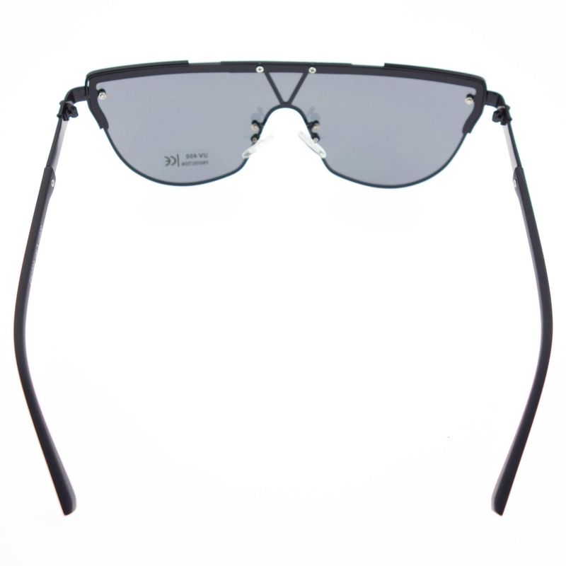 Fashion, accesorii si bijuterii - Femei - Accesorii femei - Ochelari de soare femei - Ochelari de soare, Unisex, Fashion, Negru cu rama metalica, lentila gri - OCS324 - Infinity.ro
