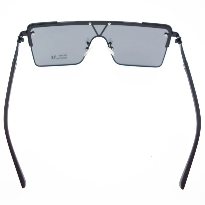 Fashion, accesorii si bijuterii - Femei - Accesorii femei - Ochelari de soare femei - Ochelari de soare, Unisex, Fashion, Negru cu rama metalica, lentila gri - OCS325 - Infinity.ro