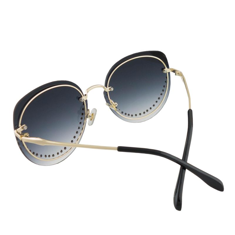 Fashion, accesorii si bijuterii - Femei - Accesorii femei - Ochelari de soare femei - Ochelari de soare, cu pietricele, Gri degrade, de dama, model fashion, OCS206 - Infinity.ro