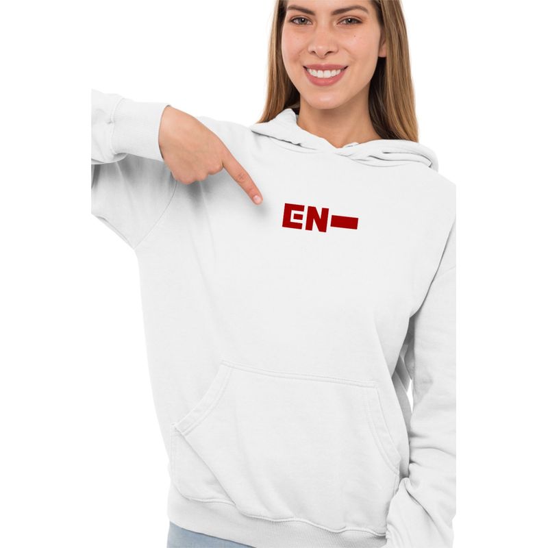 Fashion, accesorii si bijuterii - Femei - Imbracaminte femei - Hanorace femei - Hanorac Femei Enhypen Merch Kpop, alb, marime 2XL - Infinity.ro