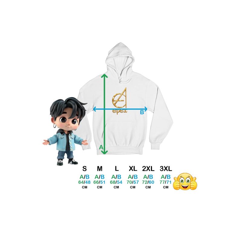 Fashion, accesorii si bijuterii - Femei - Imbracaminte femei - Hanorace femei - Hanorac Femei Epex Merch Kpop, alb, marime 2XL - Infinity.ro