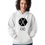 Fashion, accesorii si bijuterii - Femei - Imbracaminte femei - Hanorace femei - Hanorac Femei EXO Kpop Merch, alb, marime 2XL - Infinity.ro