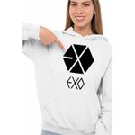Fashion, accesorii si bijuterii - Femei - Imbracaminte femei - Hanorace femei - Hanorac Femei EXO Kpop Merch, alb, marime 2XL - Infinity.ro