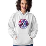 Fashion, accesorii si bijuterii - Femei - Imbracaminte femei - Hanorace femei - Hanorac Femei EXO Kpop Cosmos Vibe Merch, alb, marime 2XL - Infinity.ro