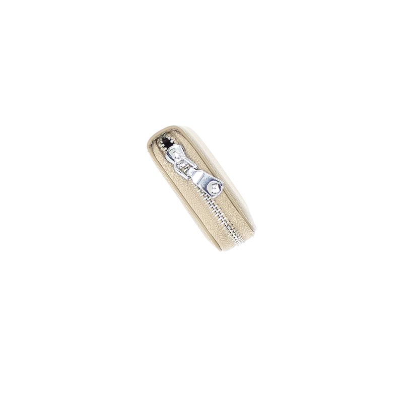 Fashion, accesorii si bijuterii - Femei - Accesorii femei - Portofele femei - Port card, unisex, din piele naturala, ButicCochet, 11 x 7.5 cm, Bej - PR882 - Infinity.ro