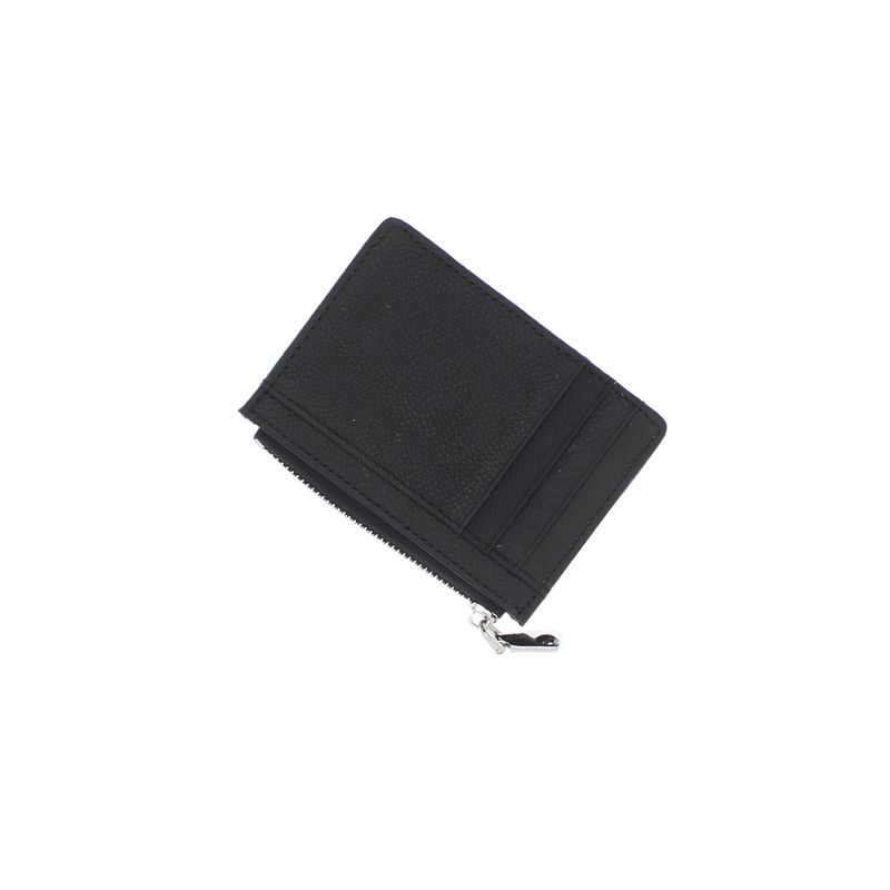 Fashion, accesorii si bijuterii - Femei - Accesorii femei - Portofele femei - Port card, din piele naturala, Buticcochet, 11x8x1 cm, Negru - PR1027 - Infinity.ro
