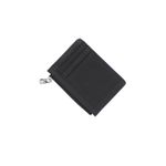 Fashion, accesorii si bijuterii - Femei - Accesorii femei - Portofele femei - Port card, din piele naturala, Buticcochet, 11x8x1 cm, Negru - PR1027 - Infinity.ro