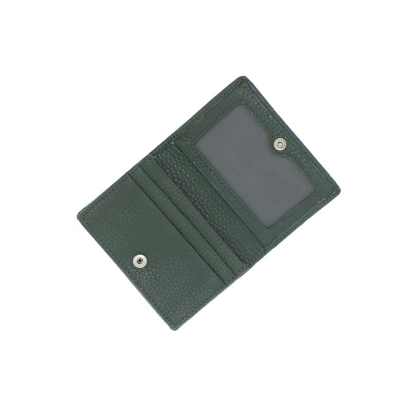 Fashion, accesorii si bijuterii - Femei - Accesorii femei - Portofele femei - Port card, din piele naturala, Buticcochet, 10x7x1 cm, Verde - PR1034 - Infinity.ro
