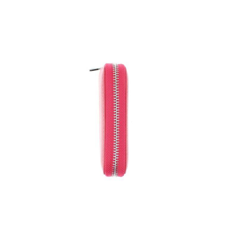 Fashion, accesorii si bijuterii - Femei - Accesorii femei - Portofele femei - Port card, unisex, din piele naturala, ButicCochet, 11 x 7.5 cm, Fucsia - PR752 - Infinity.ro