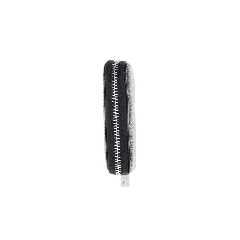 Fashion, accesorii si bijuterii - Femei - Accesorii femei - Portofele femei - Port card, unisex, din piele naturala, ButicCochet, 11 x 7.5 cm, Negru - PR751 - Infinity.ro