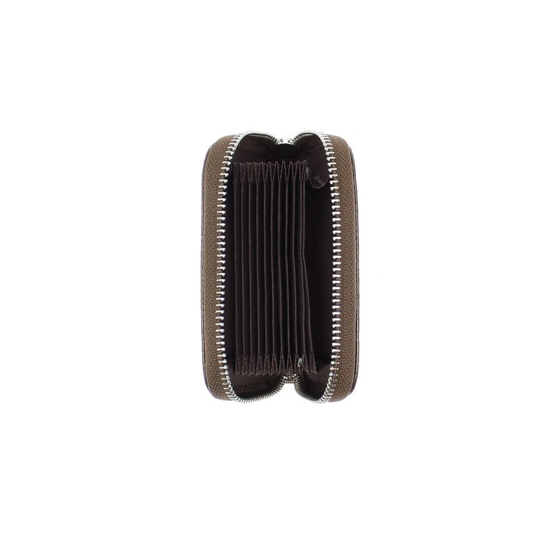Fashion, accesorii si bijuterii - Femei - Accesorii femei - Portofele femei - Port card, unisex, din piele naturala, ButicCochet, 11 x 7.5 cm, Aramiu - PR757 - Infinity.ro