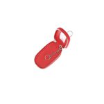 Fashion, accesorii si bijuterii - Femei - Accesorii femei - Portofele femei - Port chei, din piele naturala, Buticcochet, 9x5x2 cm, Rosu - PR1078 - Infinity.ro