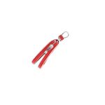 Fashion, accesorii si bijuterii - Femei - Accesorii femei - Portofele femei - Port chei, din piele naturala, Buticcochet, 9x5x2 cm, Rosu - PR1078 - Infinity.ro