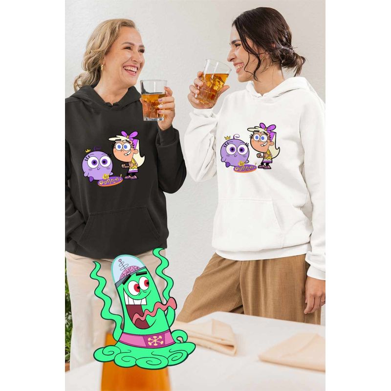 Fashion, accesorii si bijuterii - Femei - Imbracaminte femei - Hanorace femei - Hanorac Femei Fairly Odd Parents Chloe Poof Nasii mei Vrajitori, alb, marime 2XL - Infinity.ro