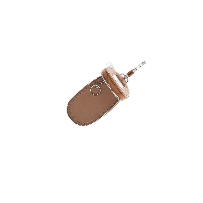 Fashion, accesorii si bijuterii - Femei - Accesorii femei - Portofele femei - Port chei, din piele naturala, Buticcochet, 9x5x2 cm, Maro deschis - PR1082 - Infinity.ro