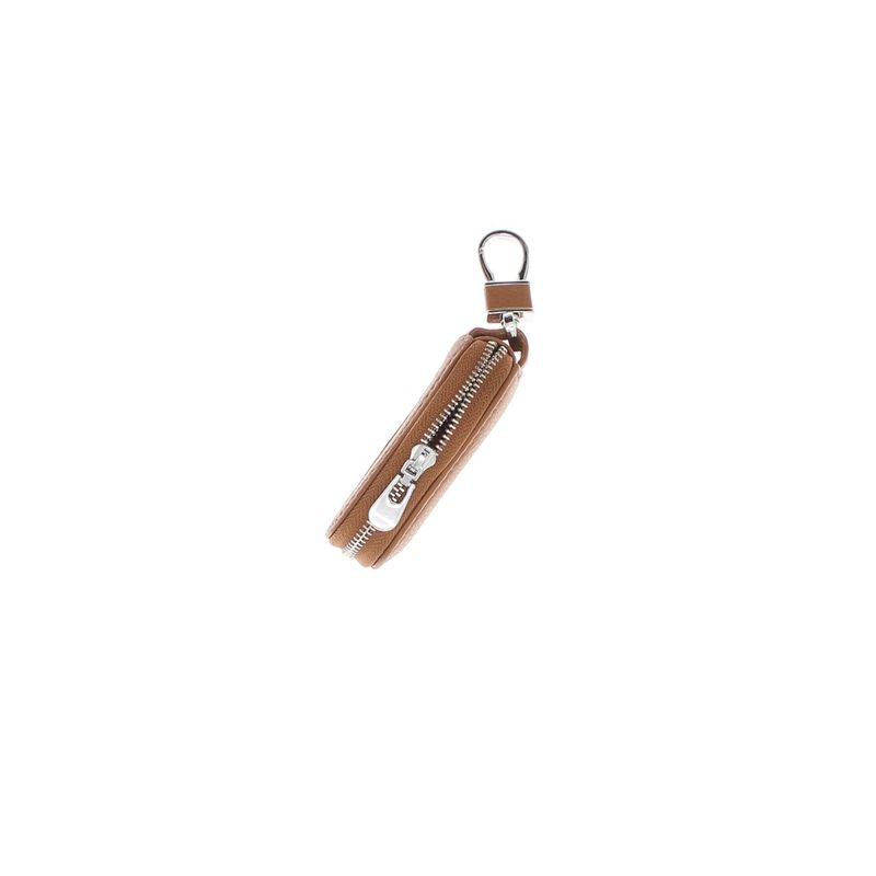 Fashion, accesorii si bijuterii - Femei - Accesorii femei - Portofele femei - Port chei, din piele naturala, Buticcochet, 9x5x2 cm, Maro deschis - PR1082 - Infinity.ro