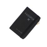 Fashion, accesorii si bijuterii - Femei - Accesorii femei - Portofele femei - Port pasaport, din piele ecologica, Buticcochet, 17x11x1 cm, Negru - PR1039 - Infinity.ro