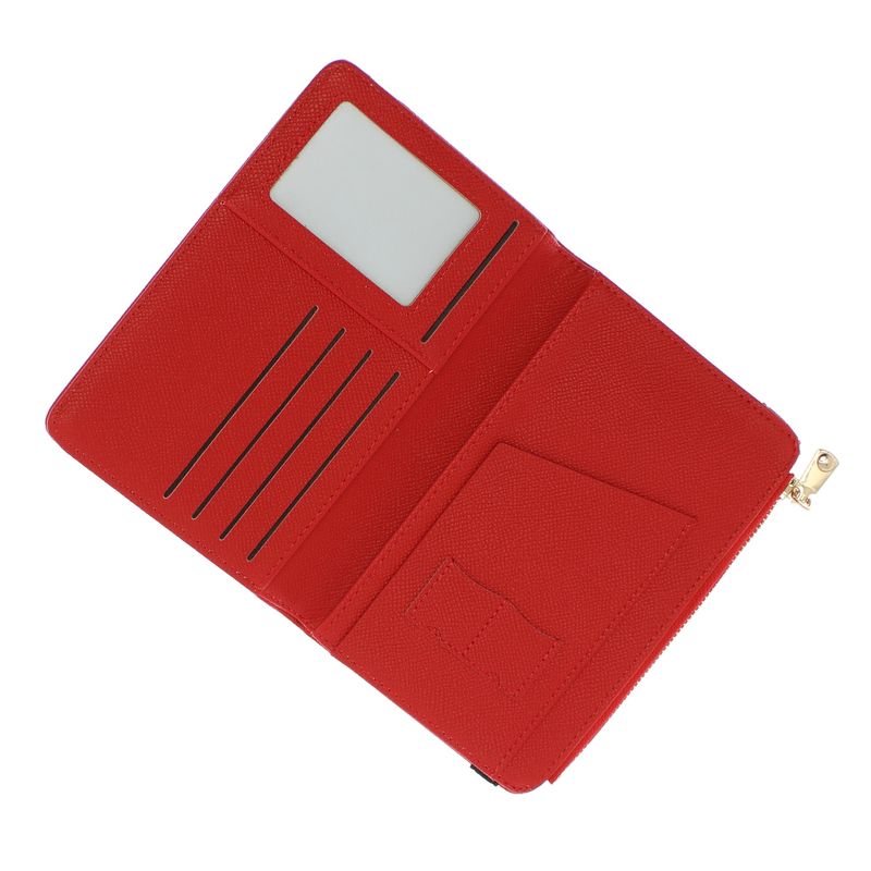 Fashion, accesorii si bijuterii - Femei - Accesorii femei - Portofele femei - Port pasaport, din piele ecologica, Buticcochet, 17x11x1 cm, Rosu - PR1040 - Infinity.ro