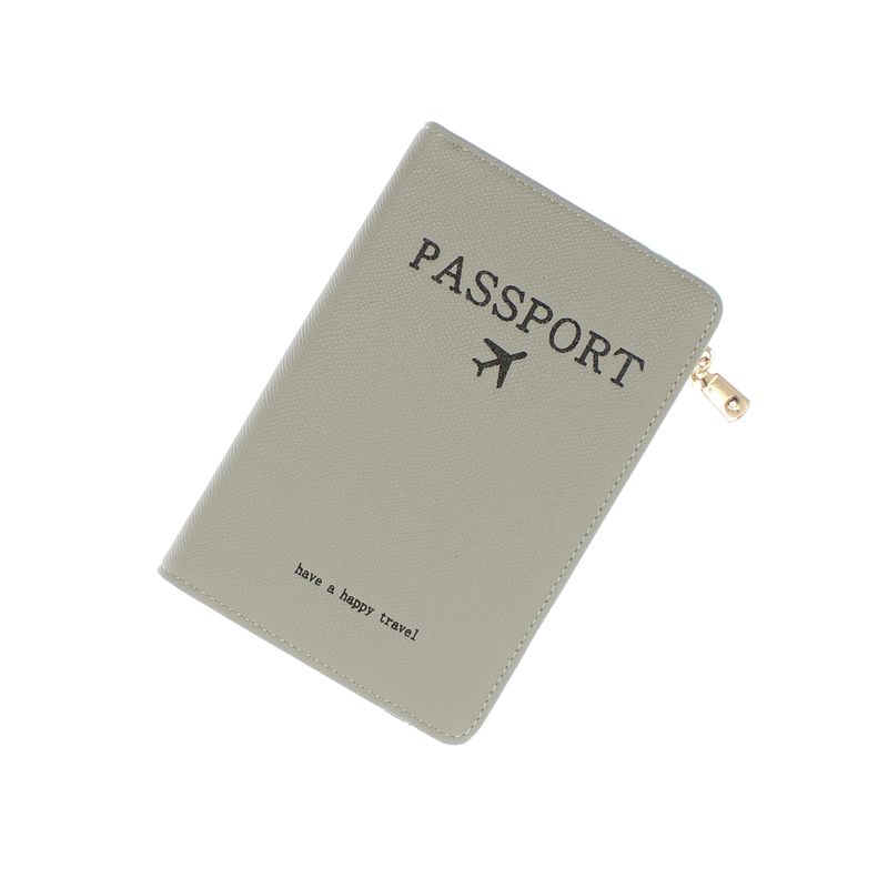 Fashion, accesorii si bijuterii - Femei - Accesorii femei - Portofele femei - Port pasaport, din piele ecologica, Buticcochet, 17x11x1 cm, Gri - PR1045 - Infinity.ro