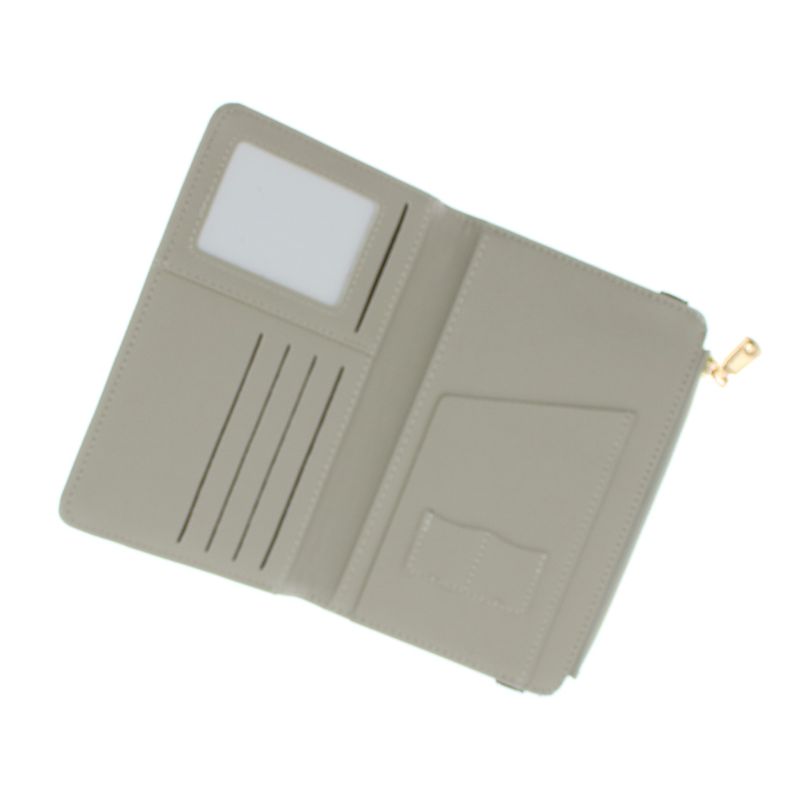Fashion, accesorii si bijuterii - Femei - Accesorii femei - Portofele femei - Port pasaport, din piele ecologica, Buticcochet, 17x11x1 cm, Gri - PR1045 - Infinity.ro
