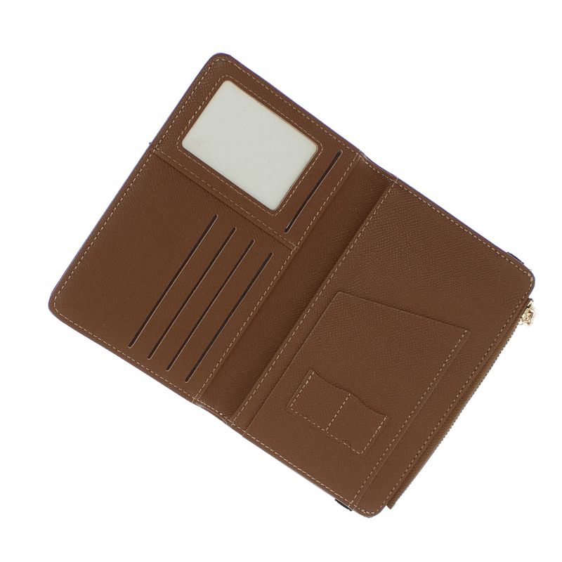 Fashion, accesorii si bijuterii - Femei - Accesorii femei - Portofele femei - Port pasaport, din piele ecologica, Buticcochet, 17x11x1 cm, Maro - PR1044 - Infinity.ro