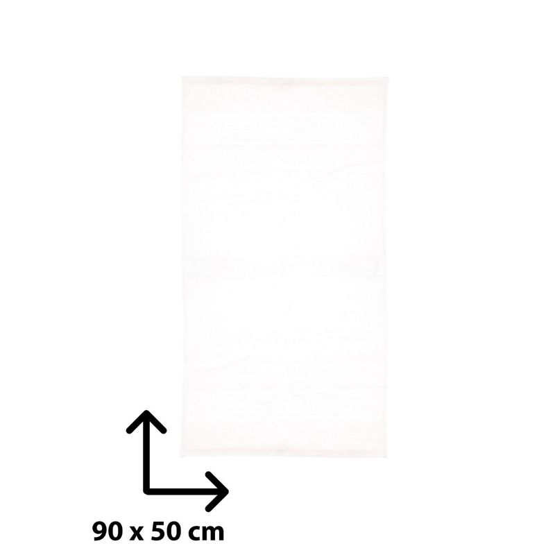 Casa si Gradina - Textile si covoare - Textile baie - Prosoape - Prosop din bumbac, dimensiune 50x90 cm, 620 gsm, Plush, Alb - PRS201 - Infinity.ro