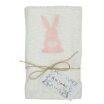 Casa si Gradina - Textile si covoare - Textile baie - Prosoape - Prosop brodat, Alb, 30x50 cm, 100% bumbac, Buticcochet, Iepuras Roz - PROS205 - Infinity.ro