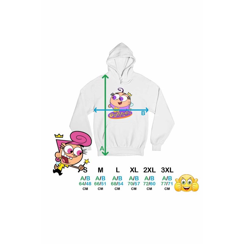 Fashion, accesorii si bijuterii - Femei - Imbracaminte femei - Hanorace femei - Hanorac Femei Fairly Odd Parents Poof Wanda Cosmo Nasii mei Vrajitori, alb, marime 2XL - Infinity.ro