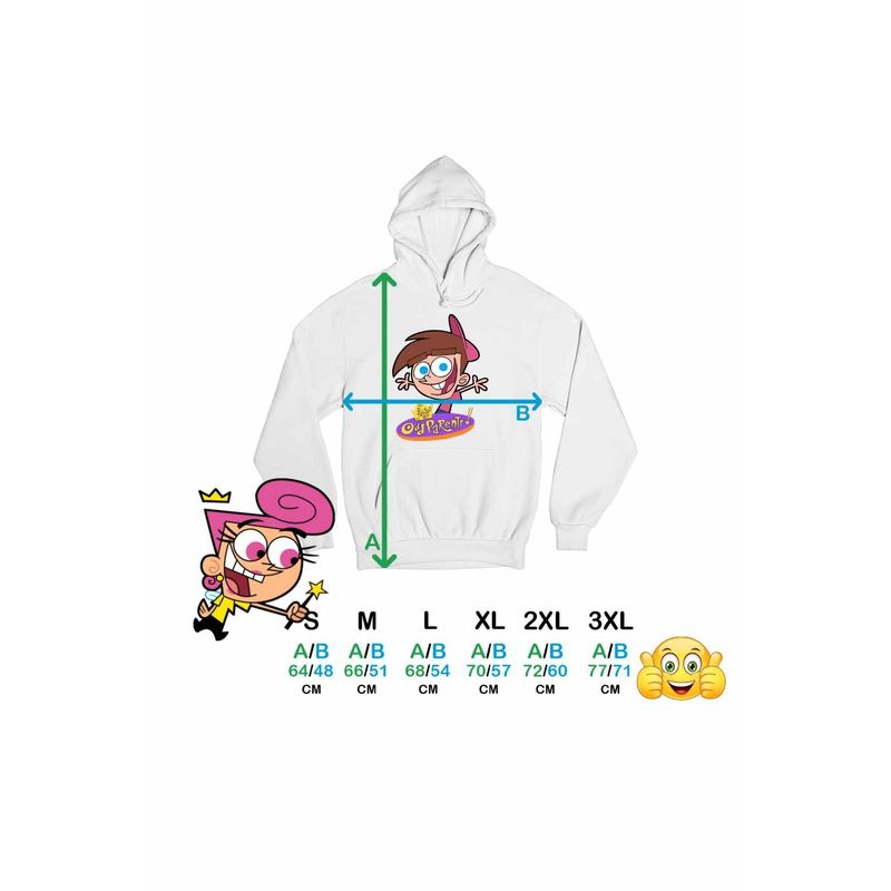 Fashion, accesorii si bijuterii - Femei - Imbracaminte femei - Hanorace femei - Hanorac Femei Fairly Odd Parents Timmy Turner Nasii mei Vrajitori, alb, marime 2XL - Infinity.ro