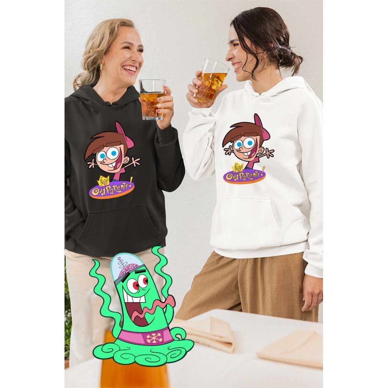 Fashion, accesorii si bijuterii - Femei - Imbracaminte femei - Hanorace femei - Hanorac Femei Fairly Odd Parents Timmy Turner Nasii mei Vrajitori, alb, marime 2XL - Infinity.ro
