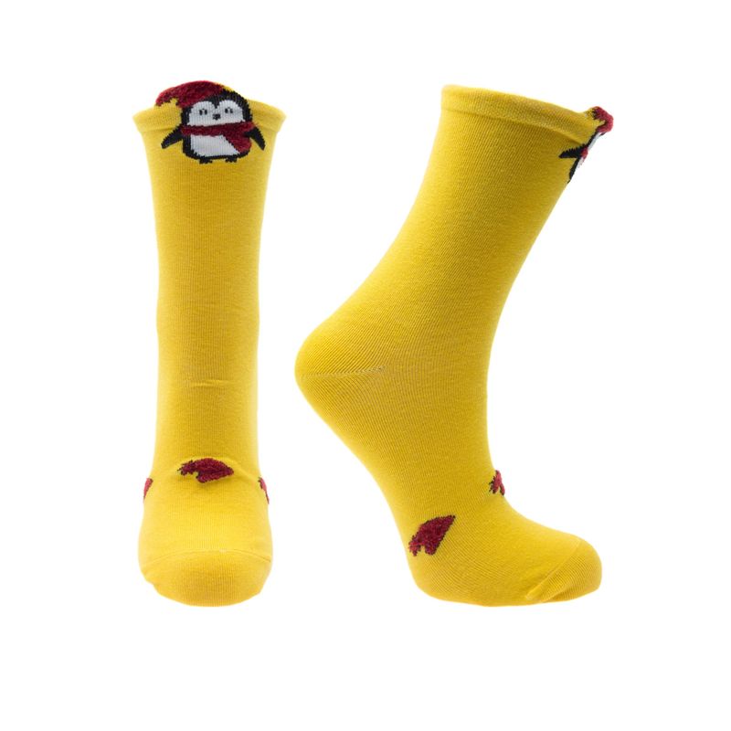 Fashion, accesorii si bijuterii - Femei - Lenjerie si pijamale femei - Sosete si ciorapi femei - Set cadou, unisex, 4 sosete fara cusatura, 95%bumbac 5% elastan, marime 36-41, motive de Craciun - SCR306 - Infinity.ro